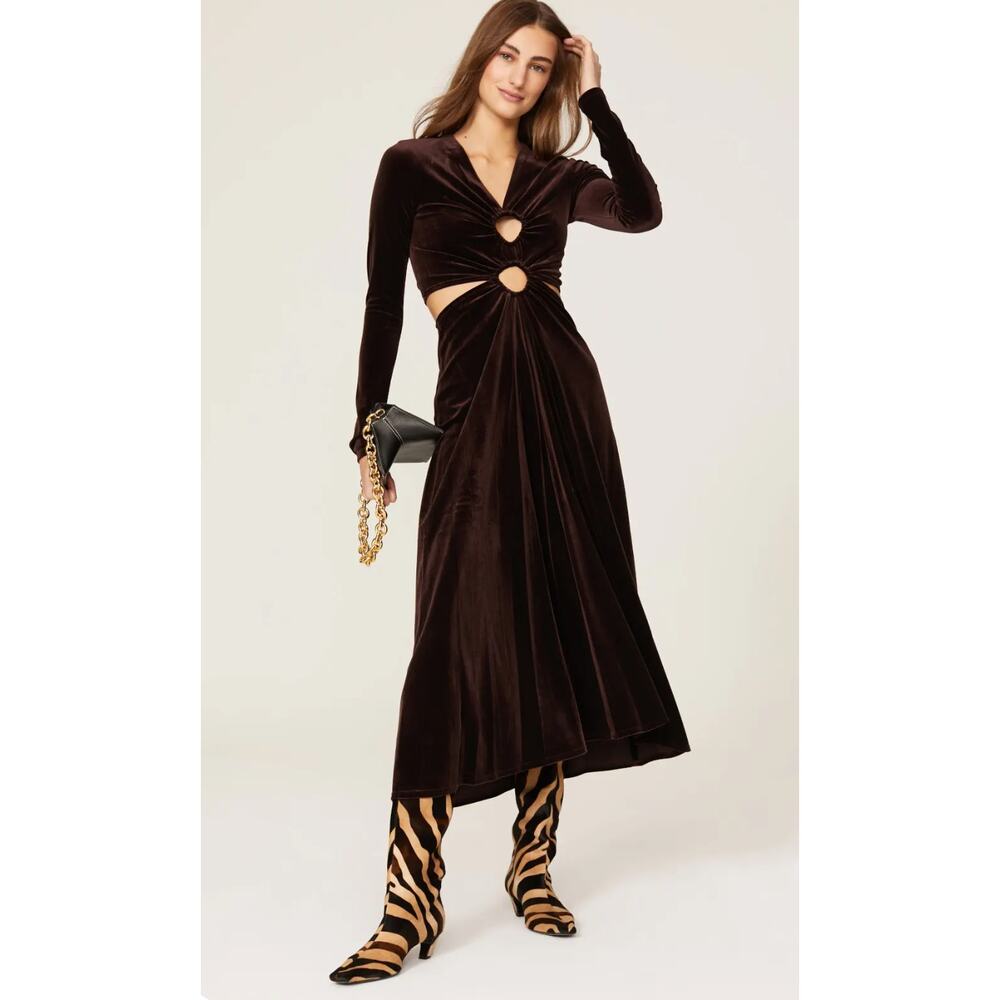 A.L.C. Maeve Cutout Velvet Dress sIZE 8